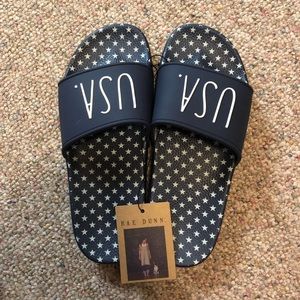 Rae Dunn USA Slide Sandals